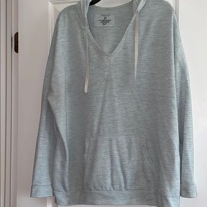 Sz 2X hooded sweatshirt top plus size long sleeve shirt